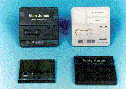 Active Badge archival photograph