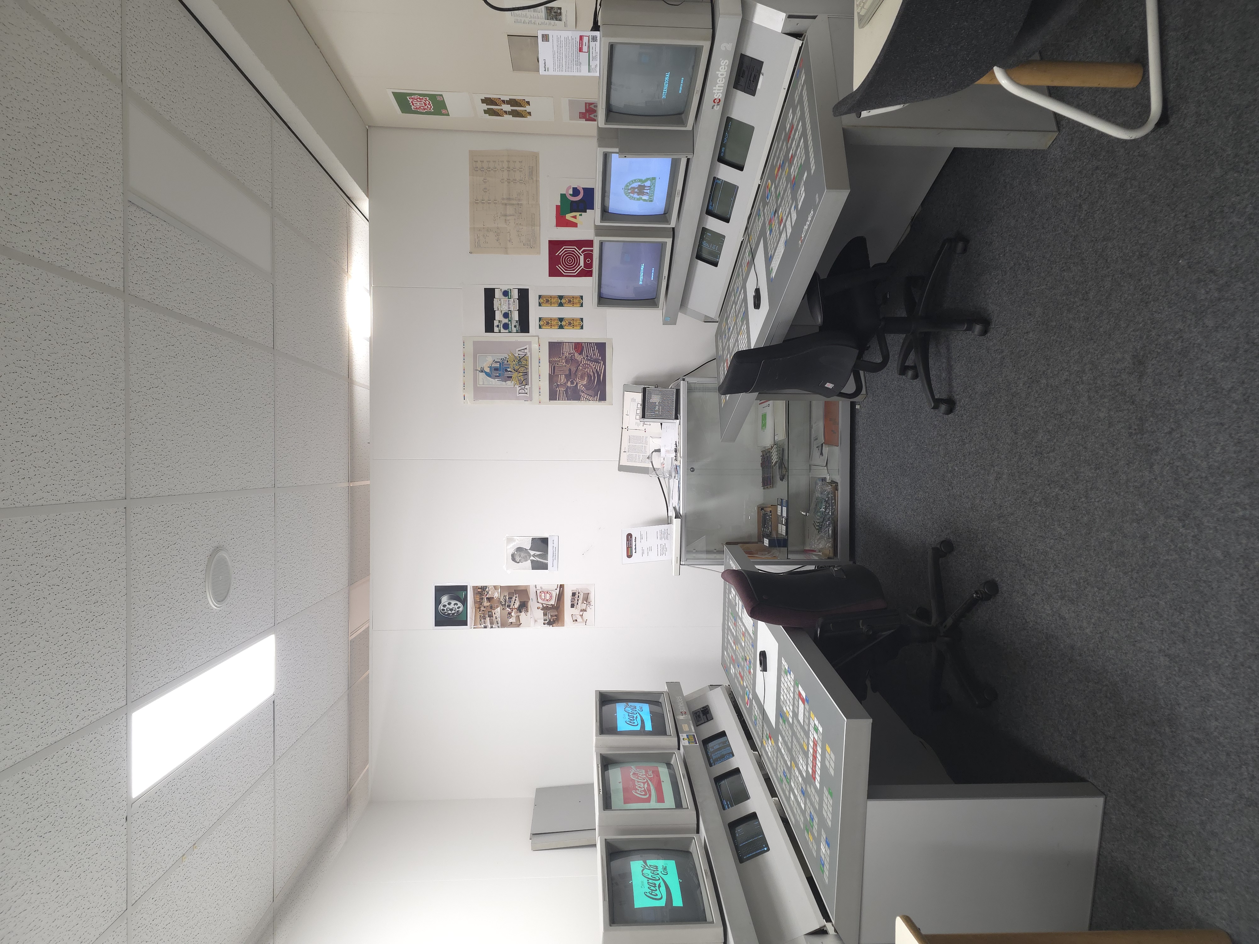 Two working Aesthedes computers side by side at HomeComputerMuseum