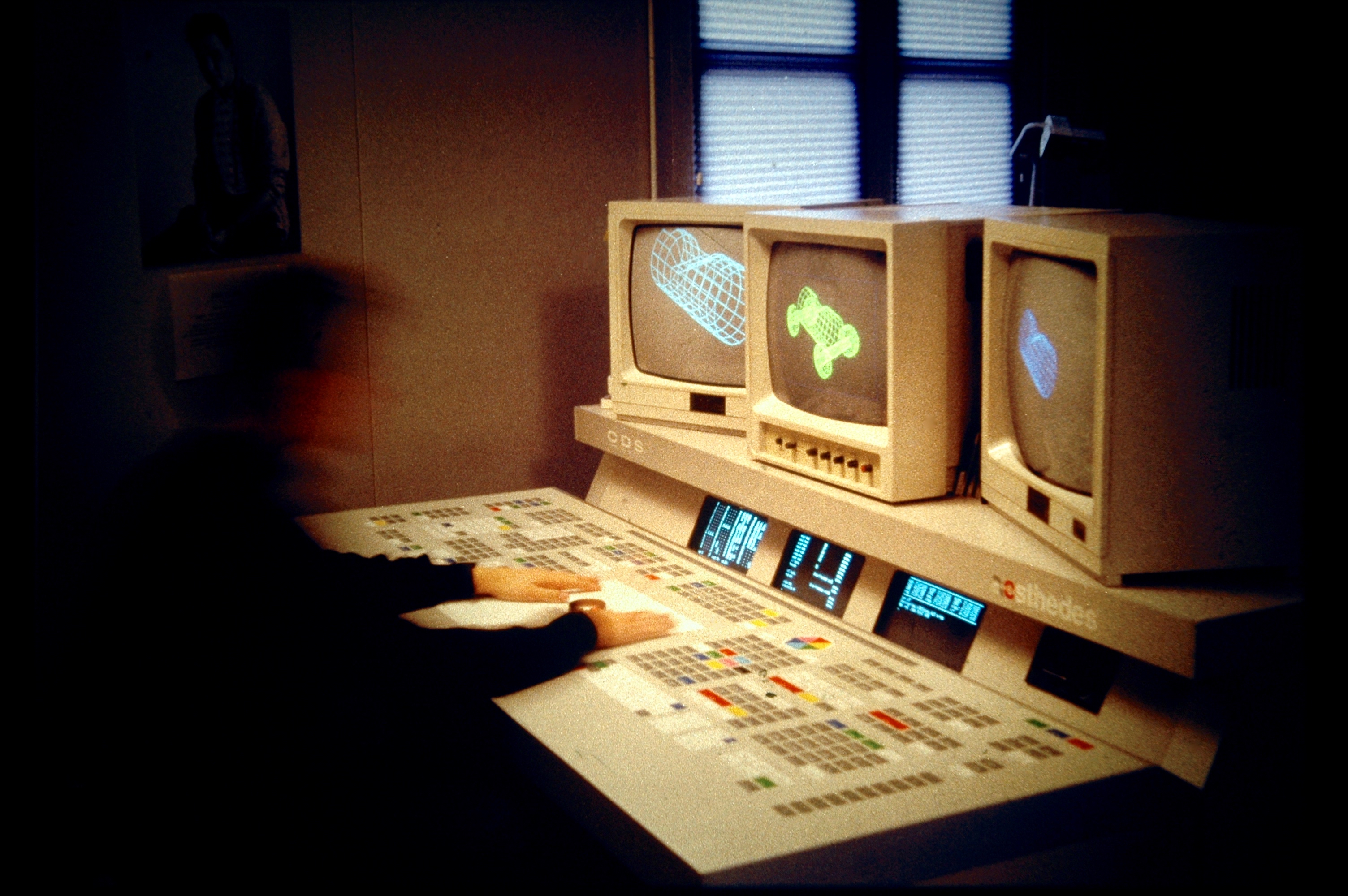 Aesthedes 1 in use at Computer Aided Visuals, Amsterdam, 1988
