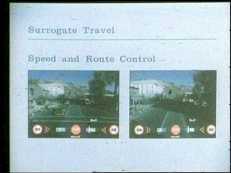 Surrogate-travel frames from the Aspen Movie Map laserdisc