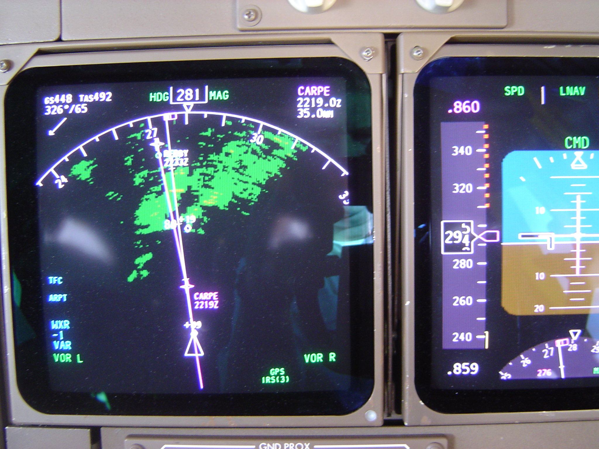 Rockwell Collins EFIS — Boeing 757 Glass Cockpit archival photograph