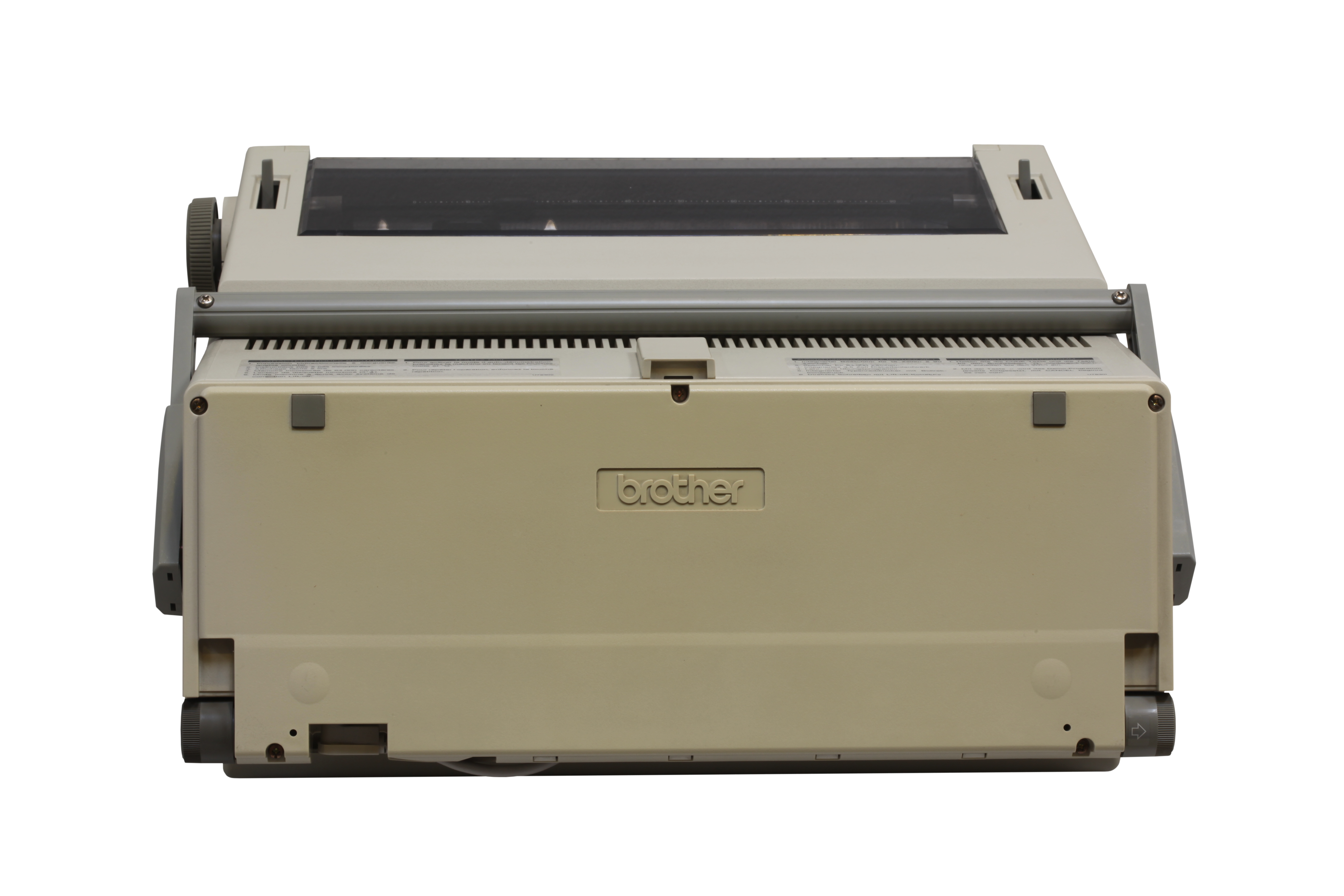 Close view of the Brother WP1 electronic typewriter