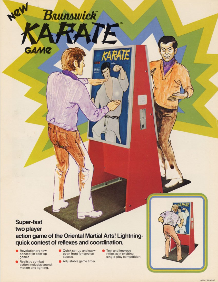 1974 Brunswick Karate arcade flyer