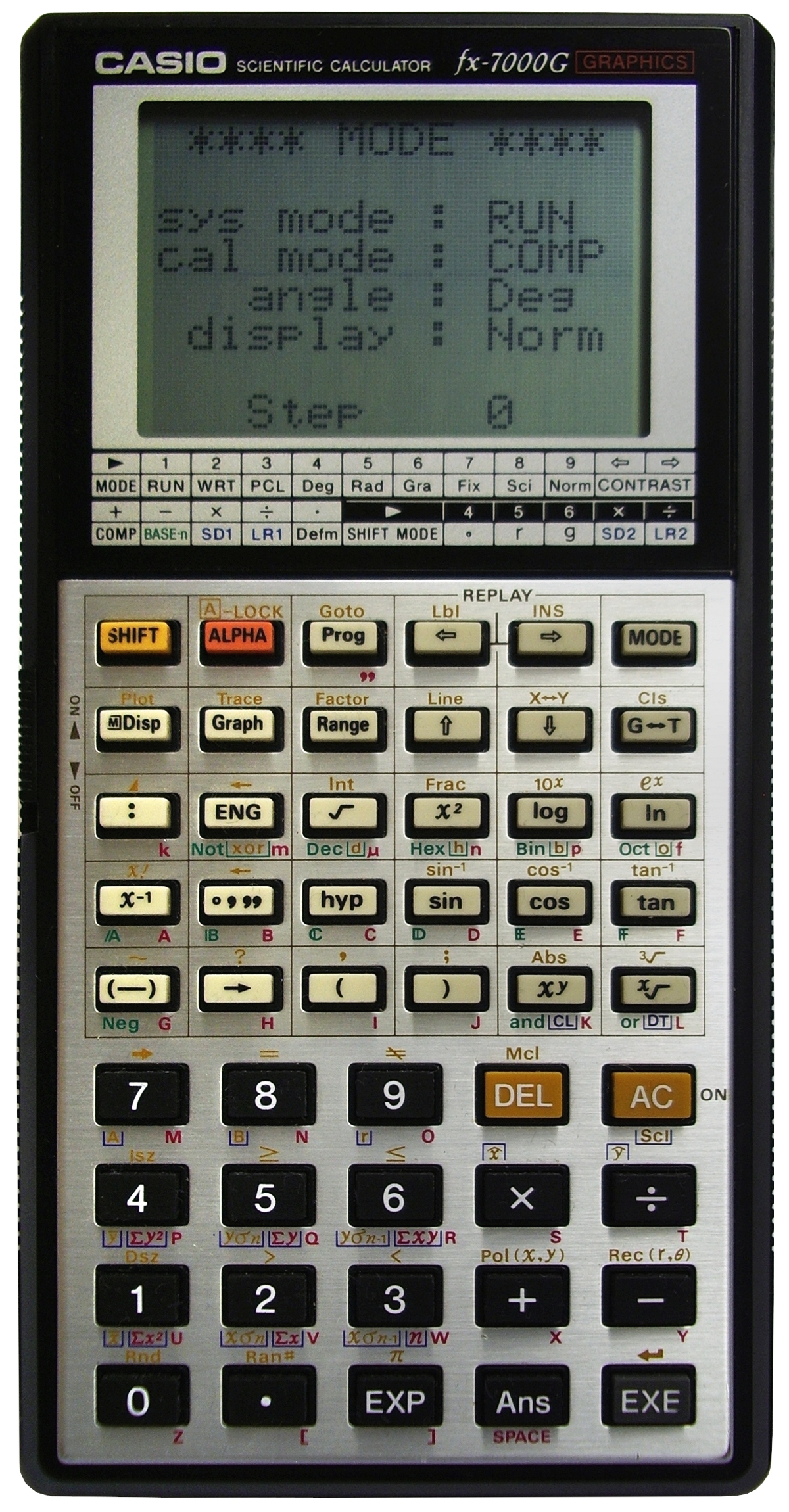 Casio FX-7000G Graphing Calculator archival photograph
