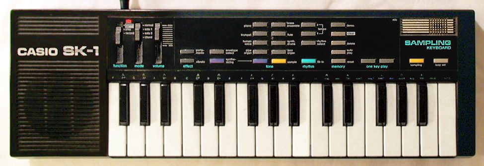 Casio SK-1 Sampling Keyboard archival photograph