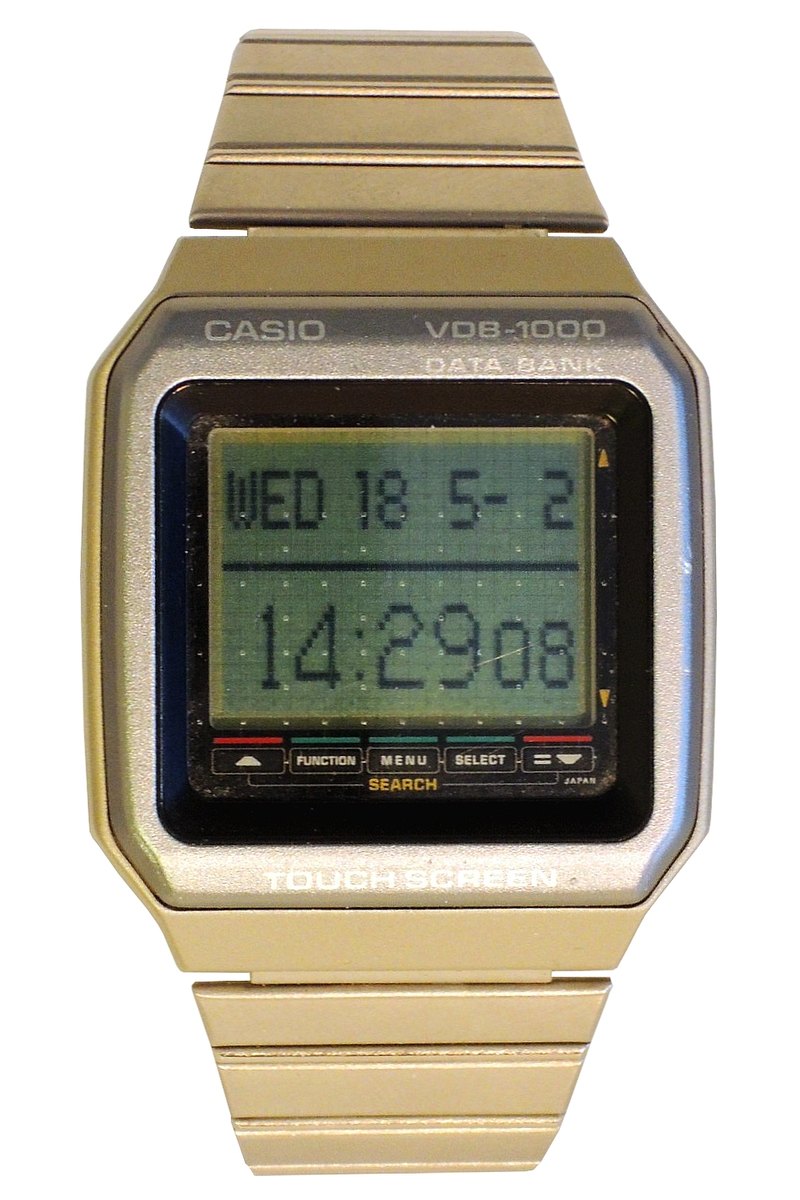 Casio VDB-1000 Touchscreen Watch archival photograph