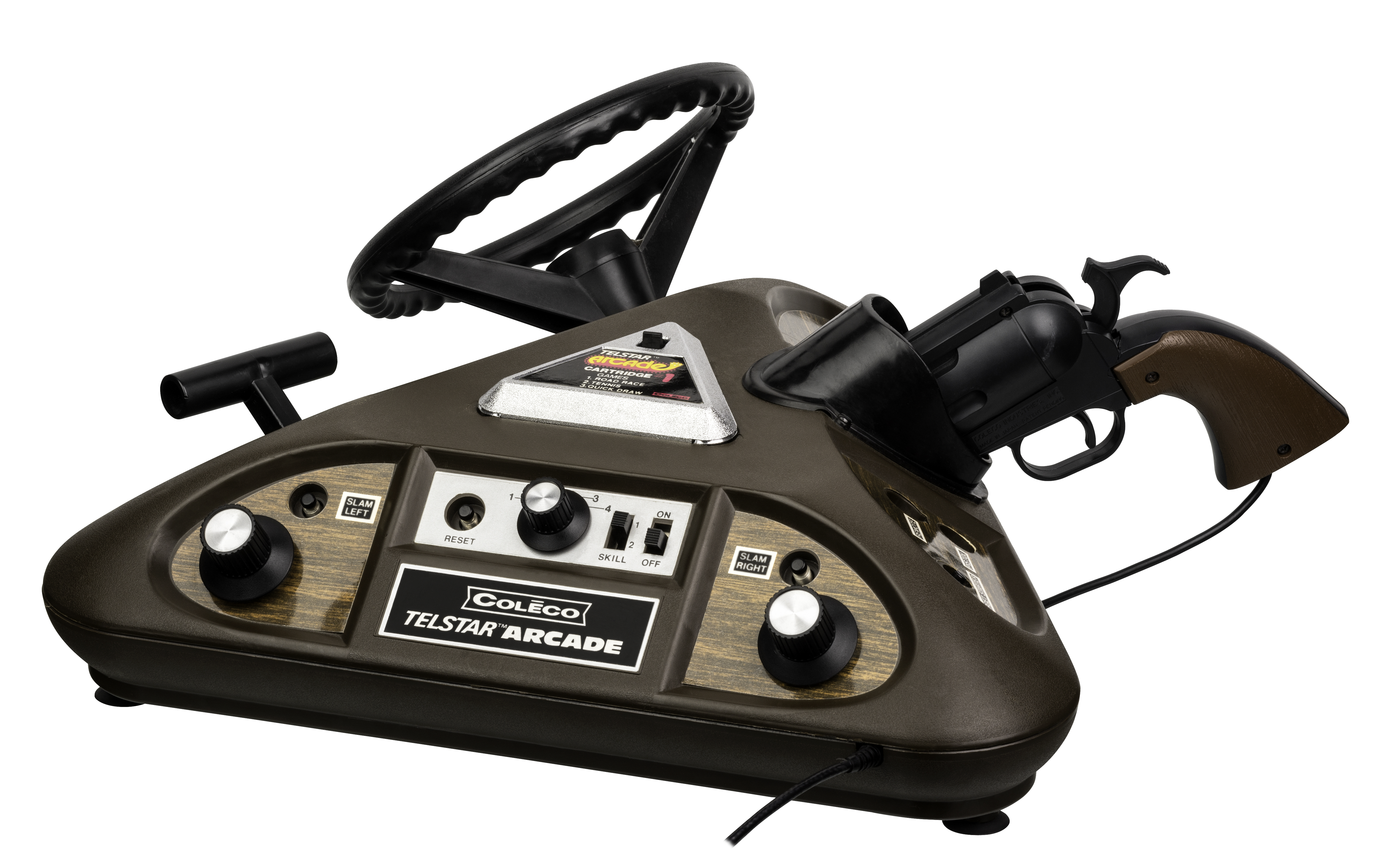 Coleco Telstar Arcade with cartridge, Pong side