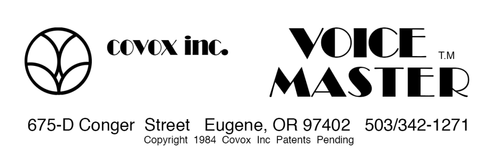 Covox Voice Master archival photograph