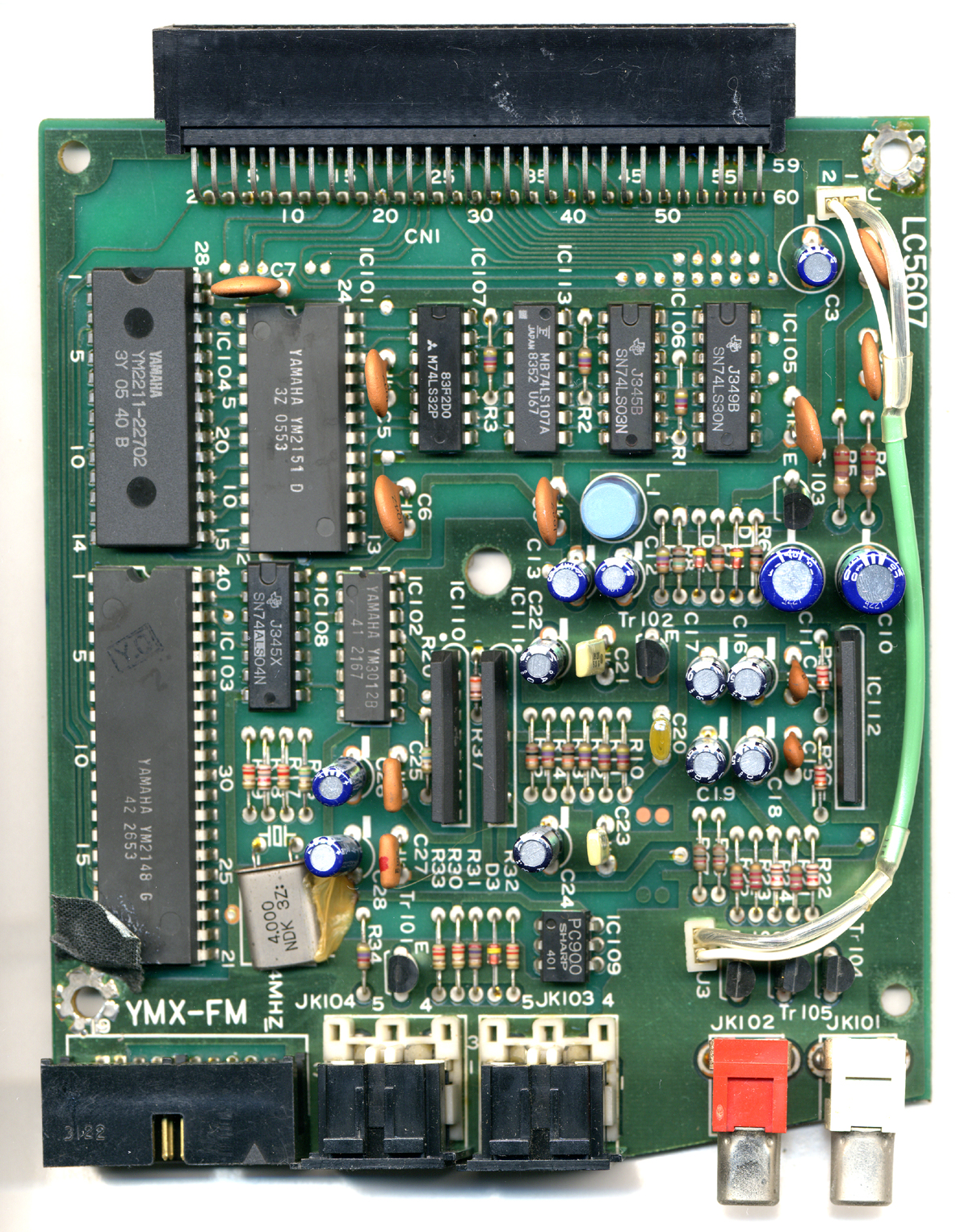 Internals of the SFG-01 FM synthesizer unit