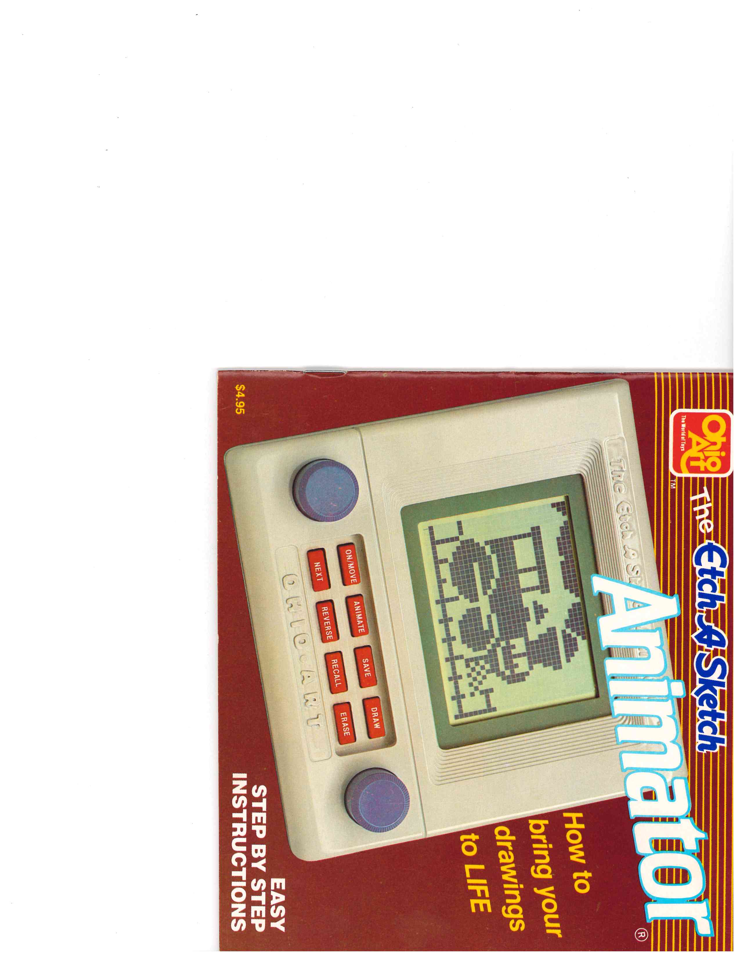 Etch A Sketch Animator instruction manual cover