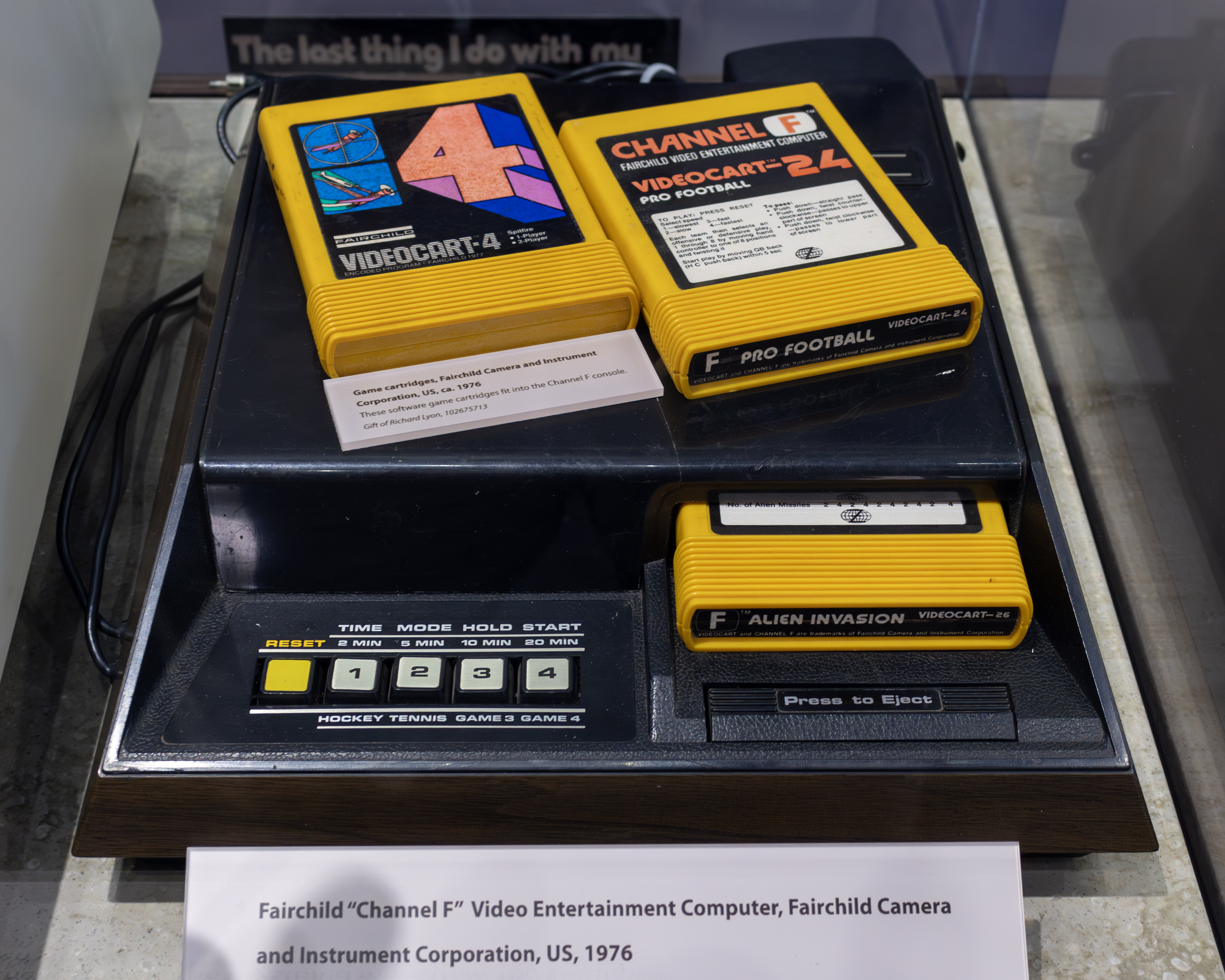 Fairchild Channel F at the Computer History Museum