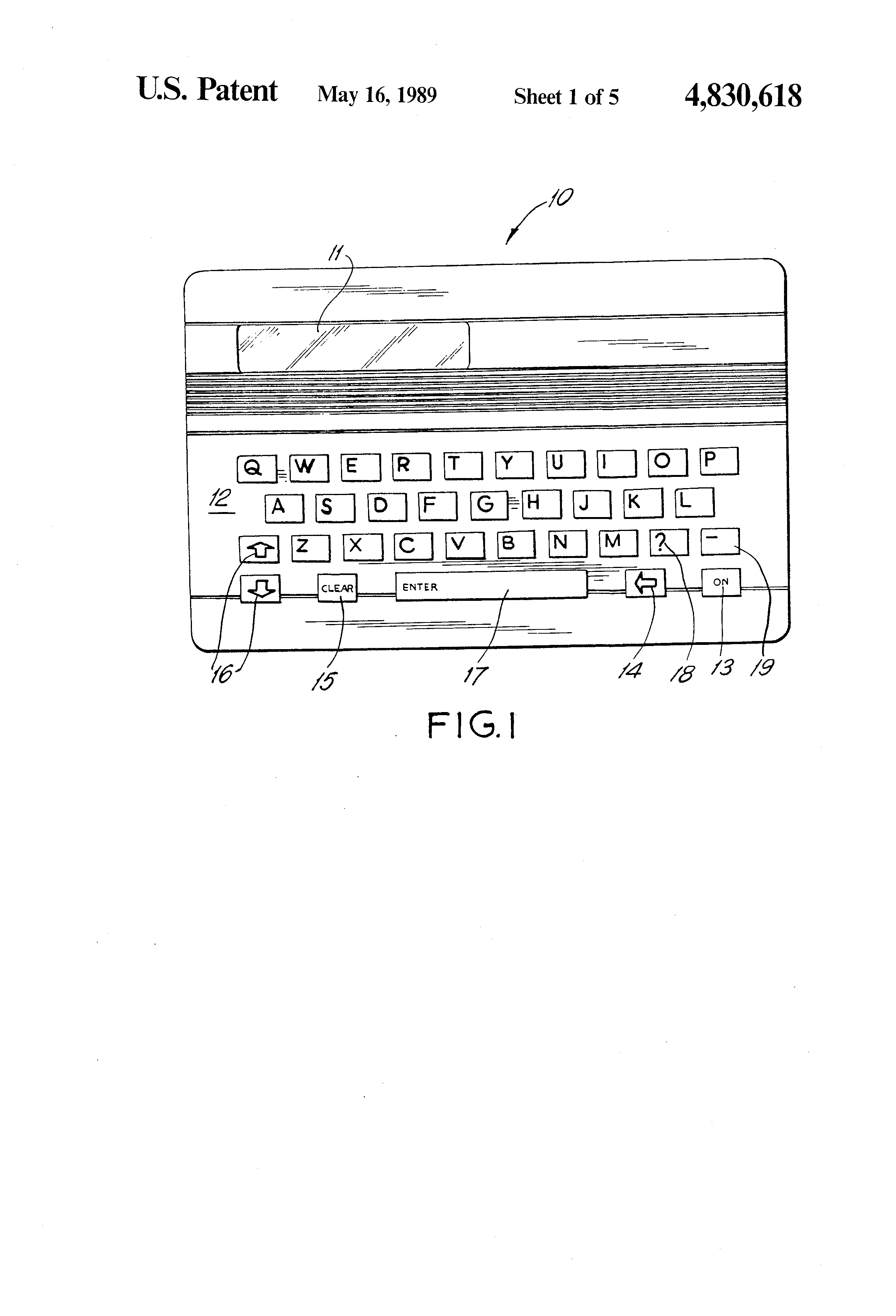 Figures from US patent 4,830,618 'Electronic spelling machine'