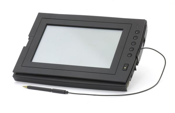 GRiDPad 100 on display at the Computer History Museum