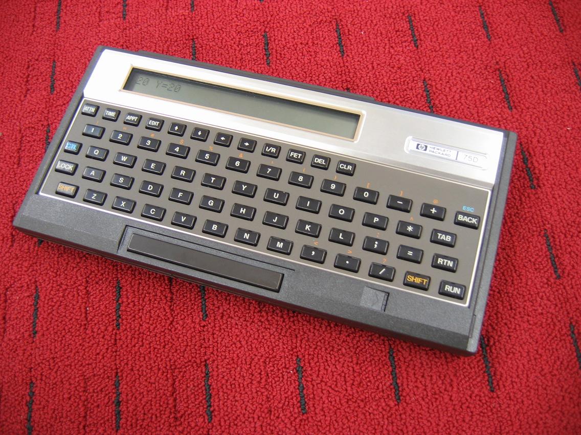 HP-75C / HP-75D Portable Computer archival photograph