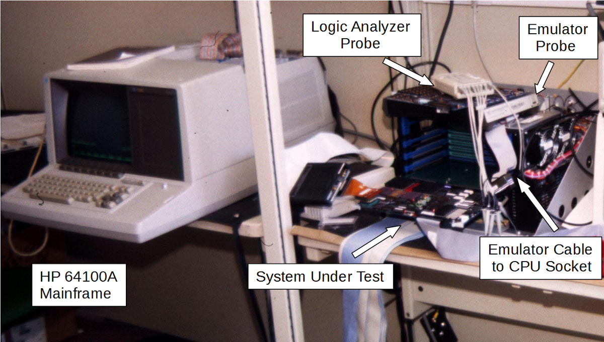 HP 64000 Logic Development System archival photograph