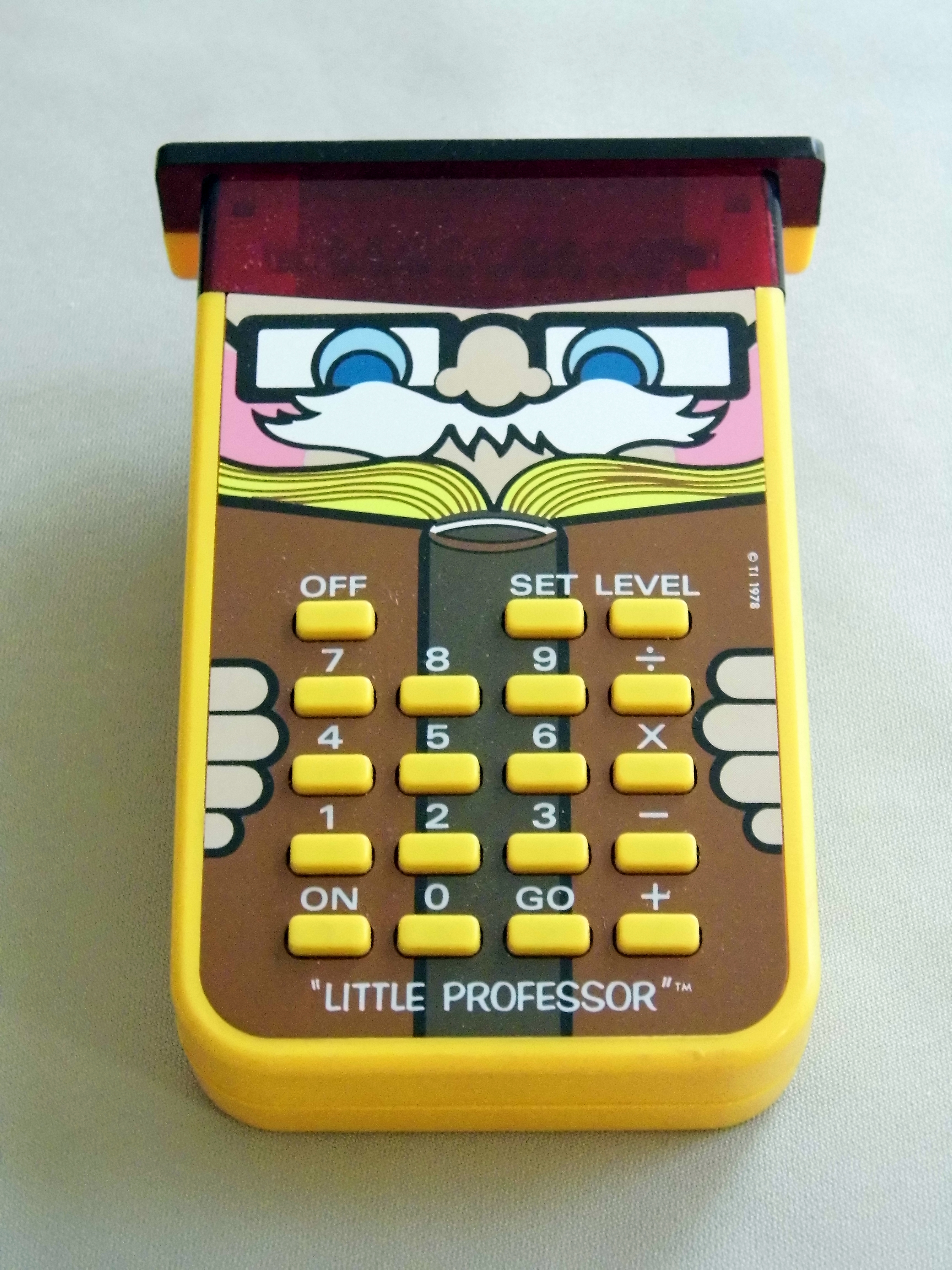 Vintage Little Professor on price display