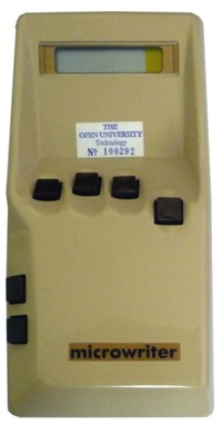 Specifications and ordering information sheet for the Microwriter.