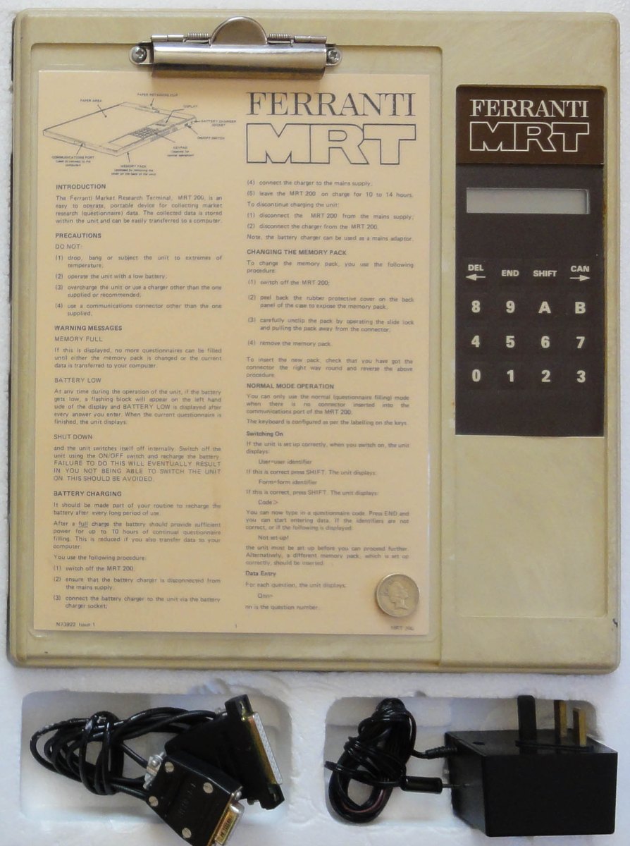 Ferranti MRT-100 / MRT-200 archival photograph
