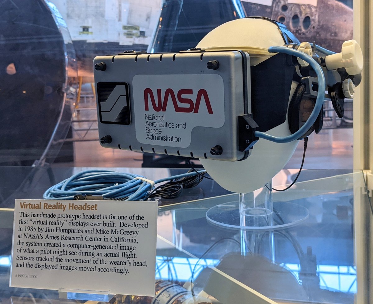 NASA Ames virtual reality headset prototype, close view