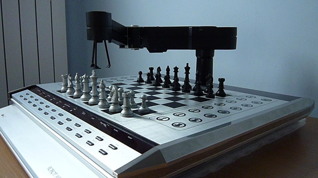 Novag Robot Adversary with the board set up