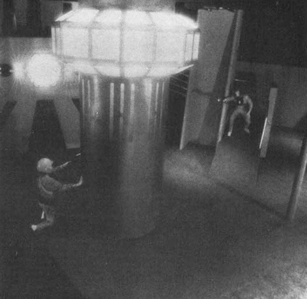 Players inside a Photon arena, 1984
