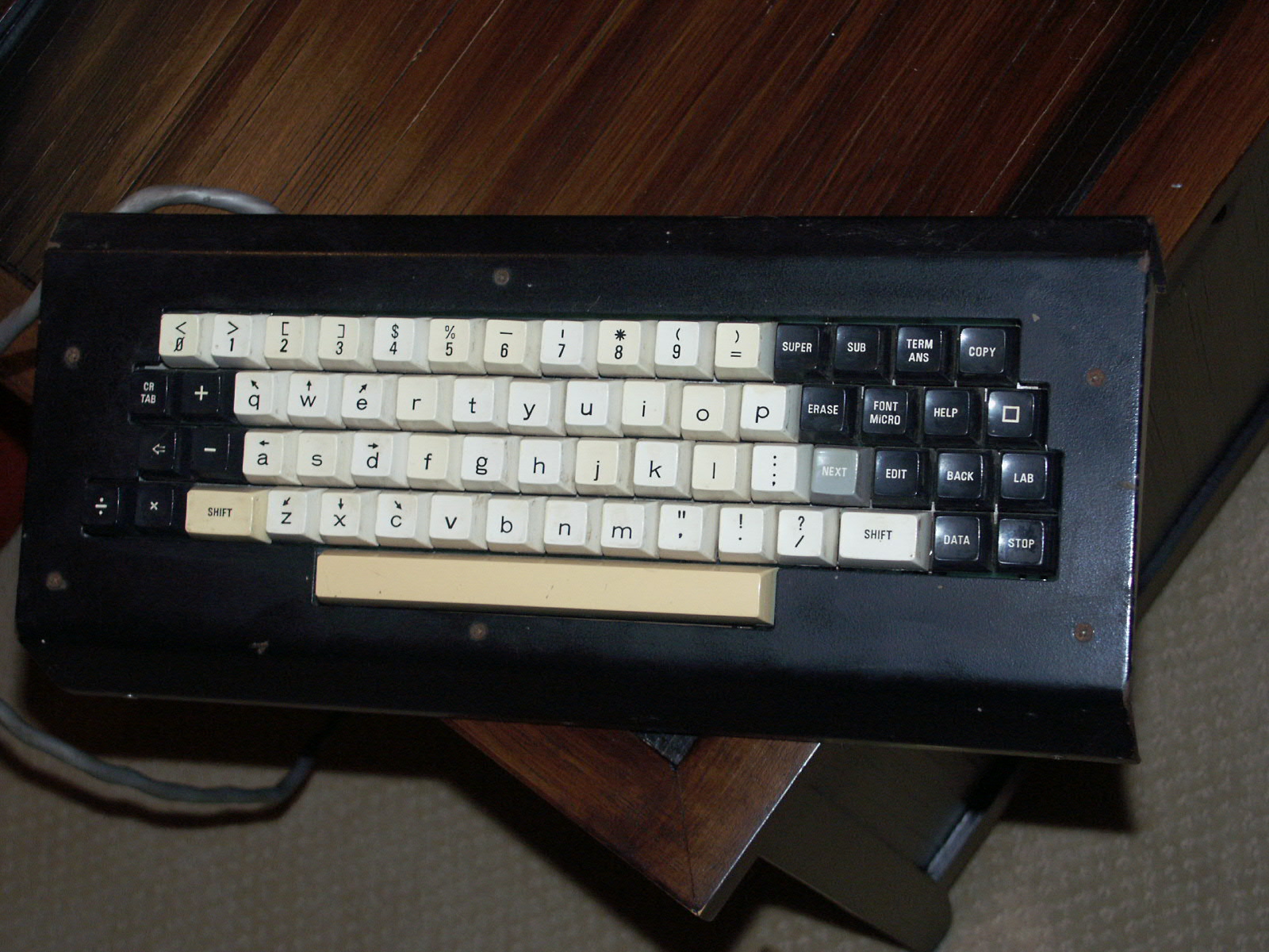 PLATO IV standard keyboard