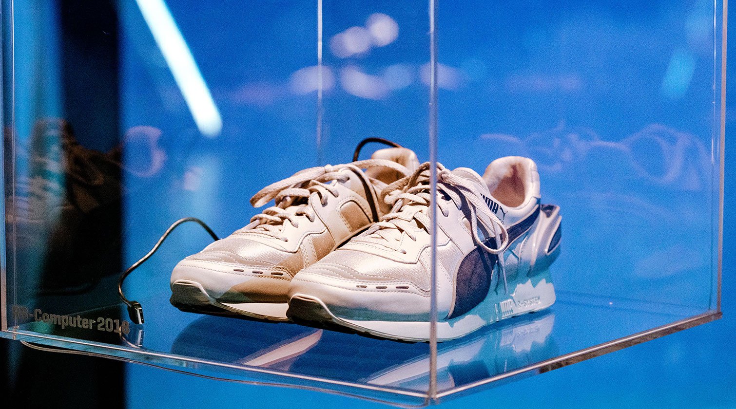 Puma RS Computer Shoe on display