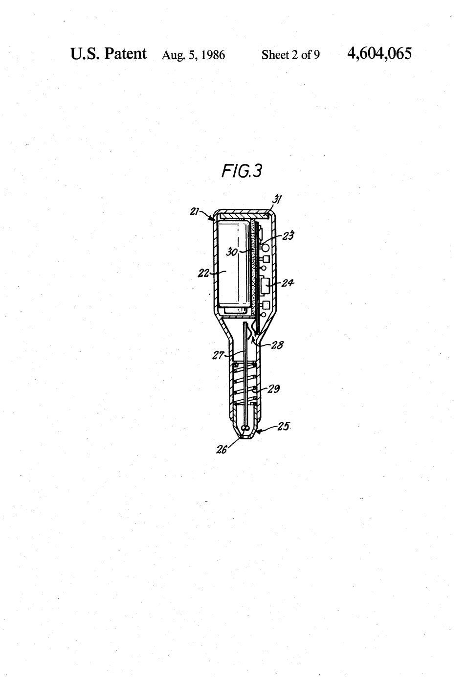 Questron alternative detector and pen cross-section