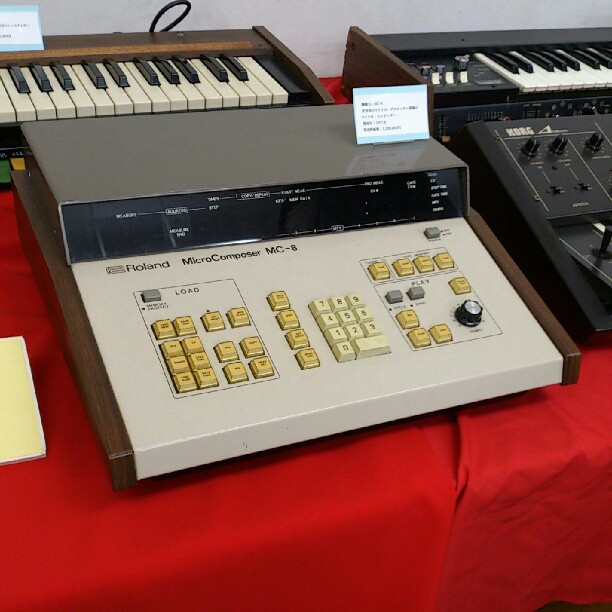 Roland MC-8 displayed at Synthesizer Festa 2012, Shinjuku, Tokyo