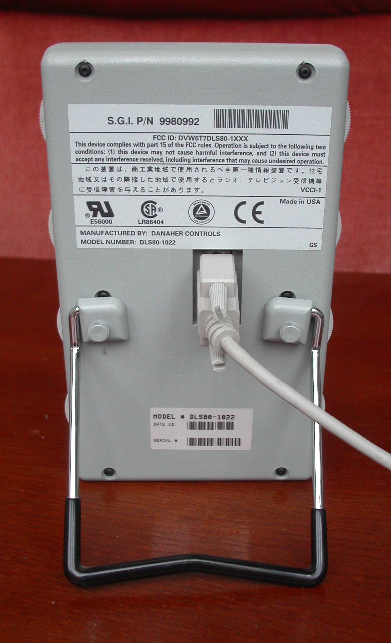 SGI Dial and Button Box DLS80-1022 rear view