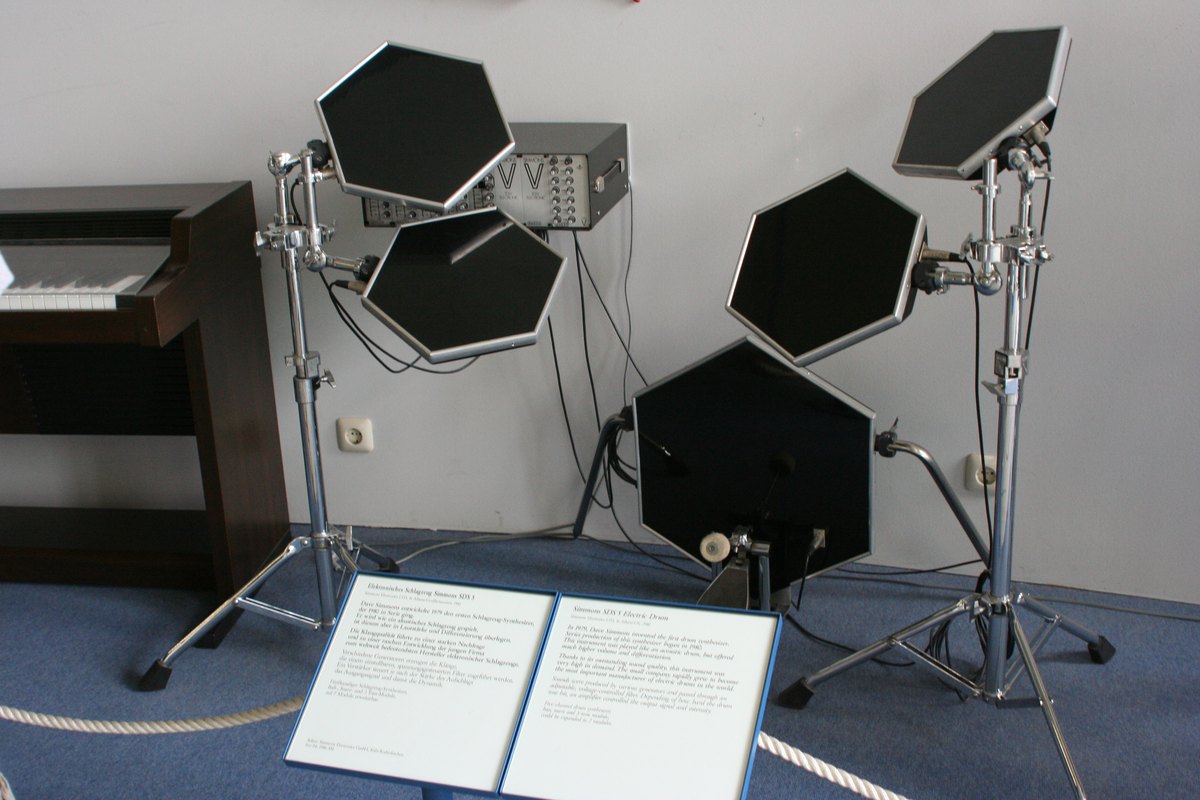 Simmons SDSV Electronic Drum archival photograph