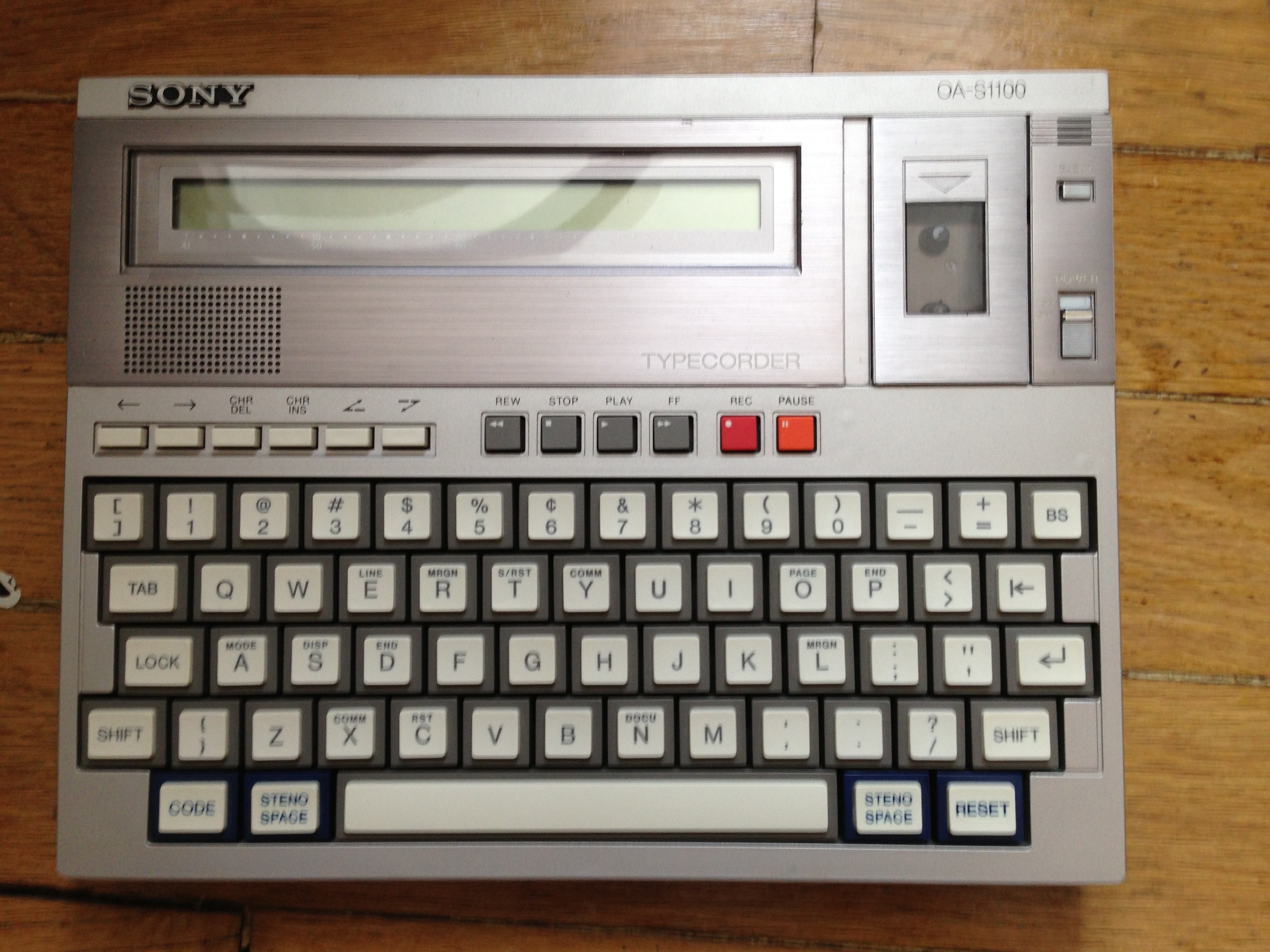 Sony Typecorder OA-S1100 portable computer and word processor