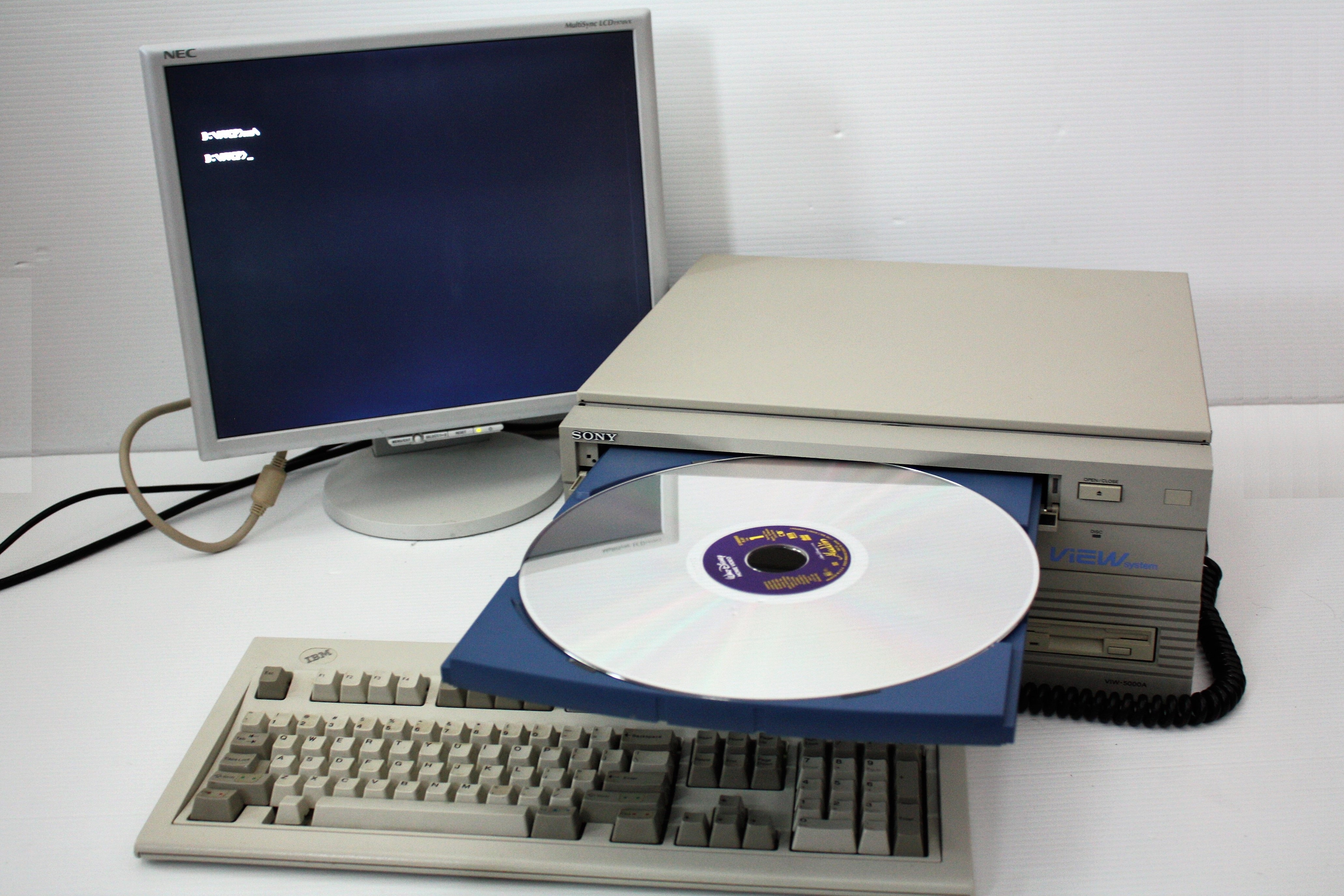 Laserdisc ejected from the Sony VIEW system