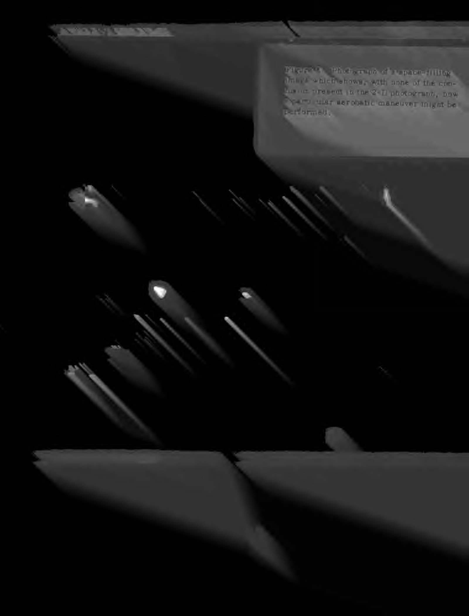 Spacegraph display showing an aerobatic maneuver in three dimensions