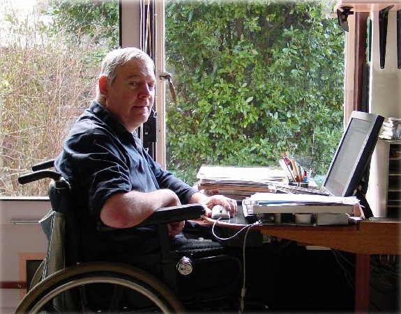 Portrait of Toby Churchill, inventor of the Lightwriter