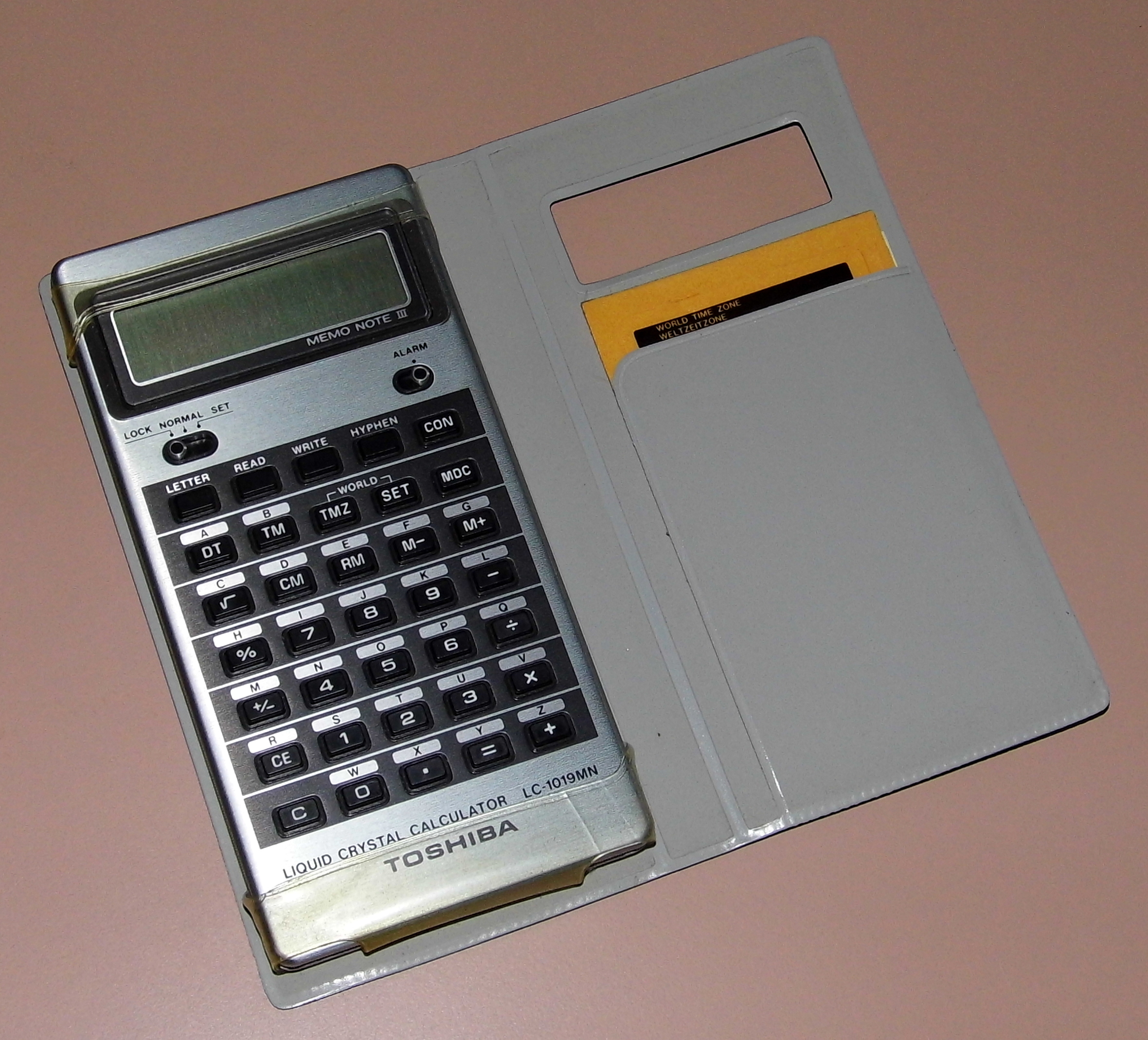 Toshiba LC-1019MN Memo Note III, a later model of the same line