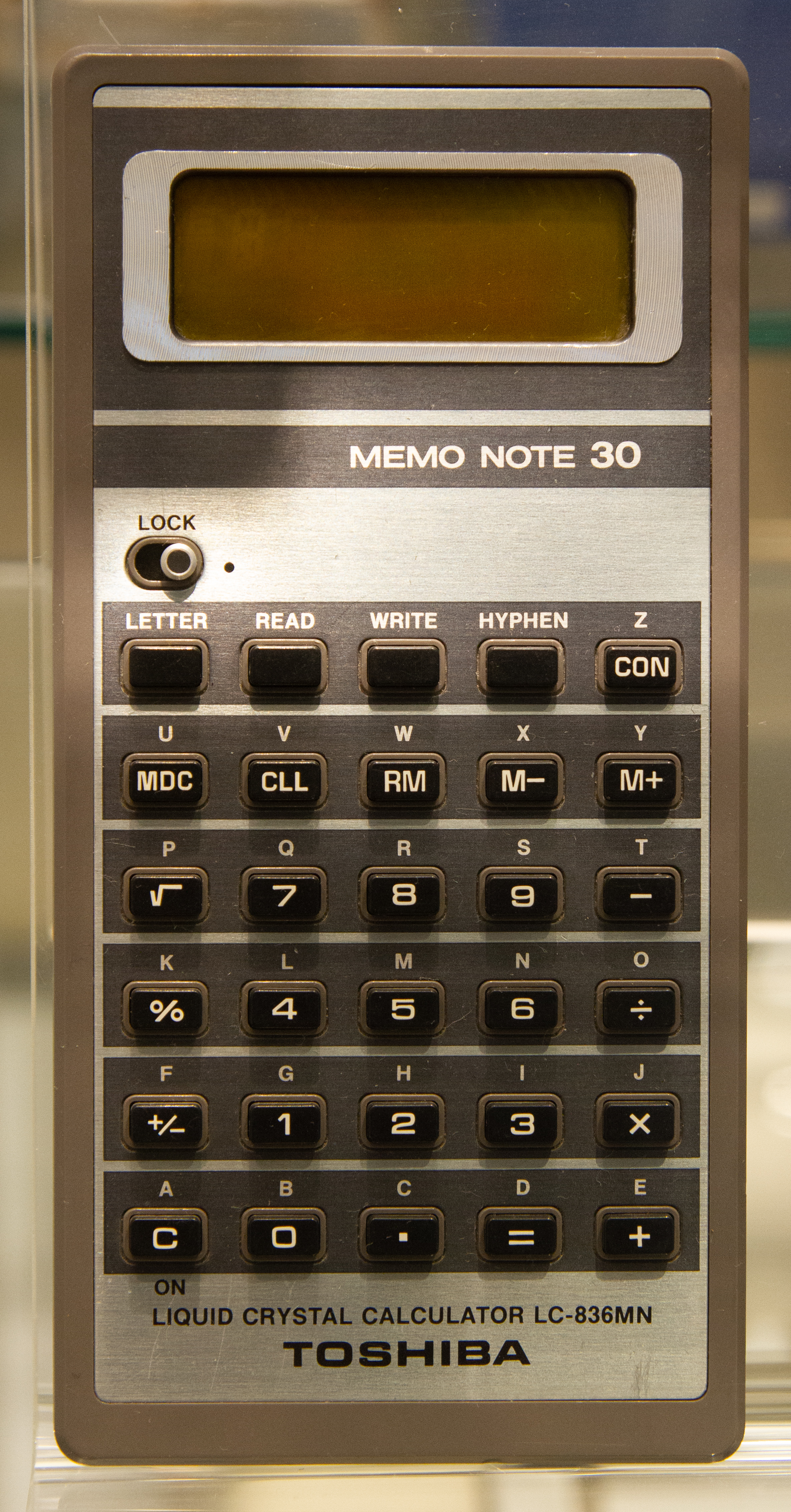 Toshiba LC-836MN Memo Note 30 archival photograph