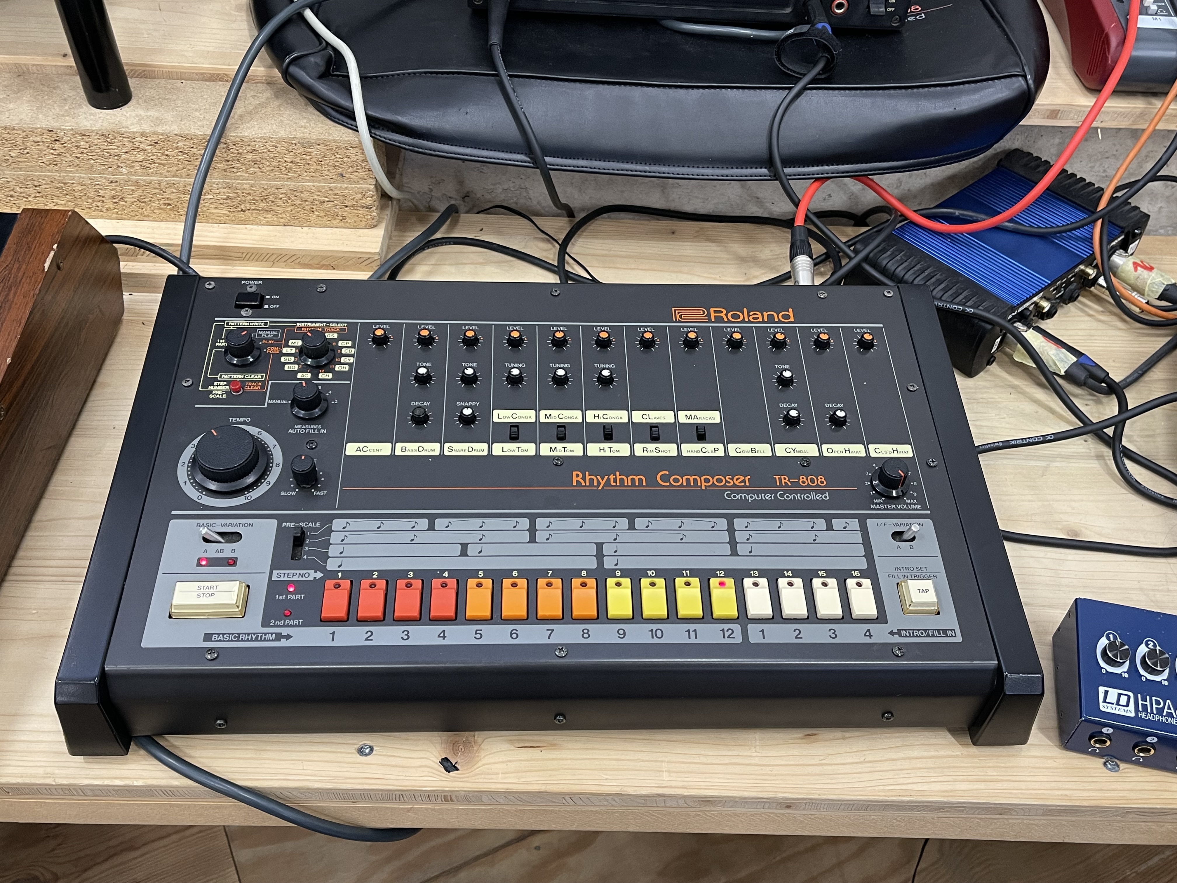 TR-808 on display at the Swiss Museum of Electronic Music Instruments
