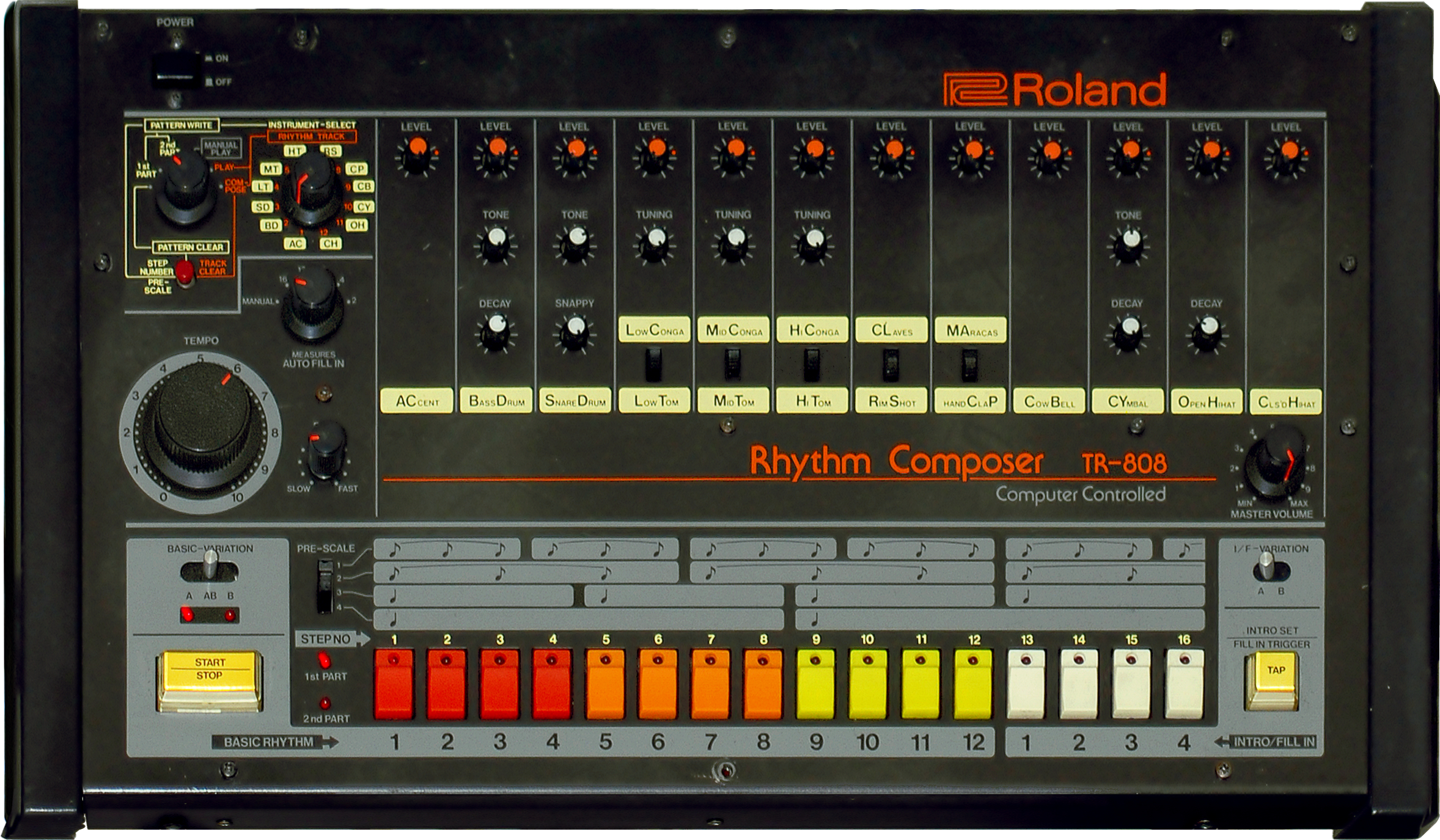 Roland TR-808 Rhythm Composer archival photograph